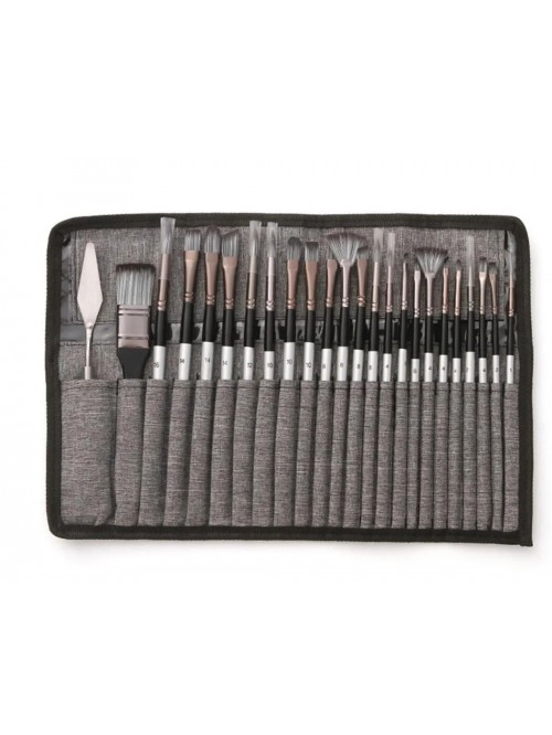 High Quality Nylon Artist Paint Brushes Set 1 inch...