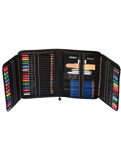 146 pieces Oily colored pencil set professional ar...