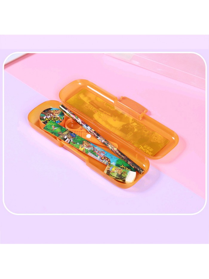 2023 new elementary school students stationery sets school supplies 6-piece PP gift box children's gifts wholesale