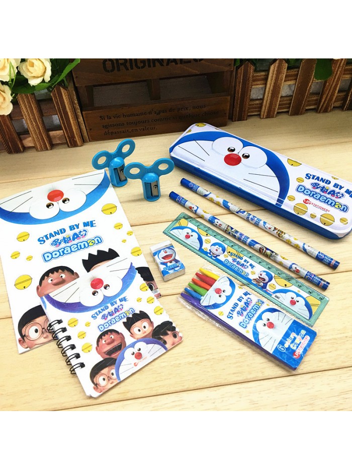 8-in-1 Students Back To School Cartoon Stationery Sets School Supplies Kids Stationery Gift Box Set