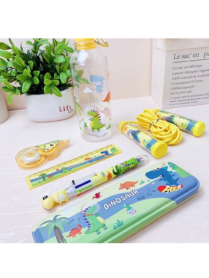 Elementary school students sports combination stationery set with water cups the skipping rope school supplies