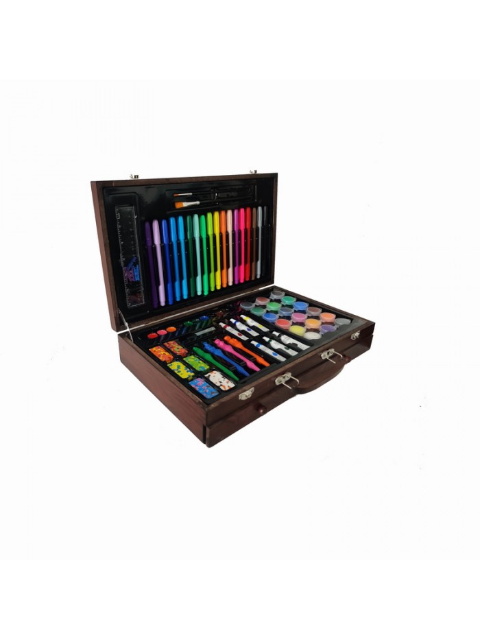 123pcs Drawing Art Set with Wooden Case