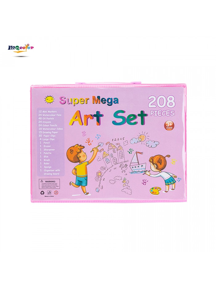 Kit De Colores Piezas Set Arte 208 Pcs For Kids