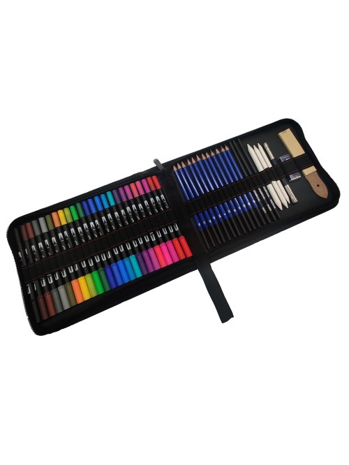 45 professional colored watercolor pens, sketch pe...