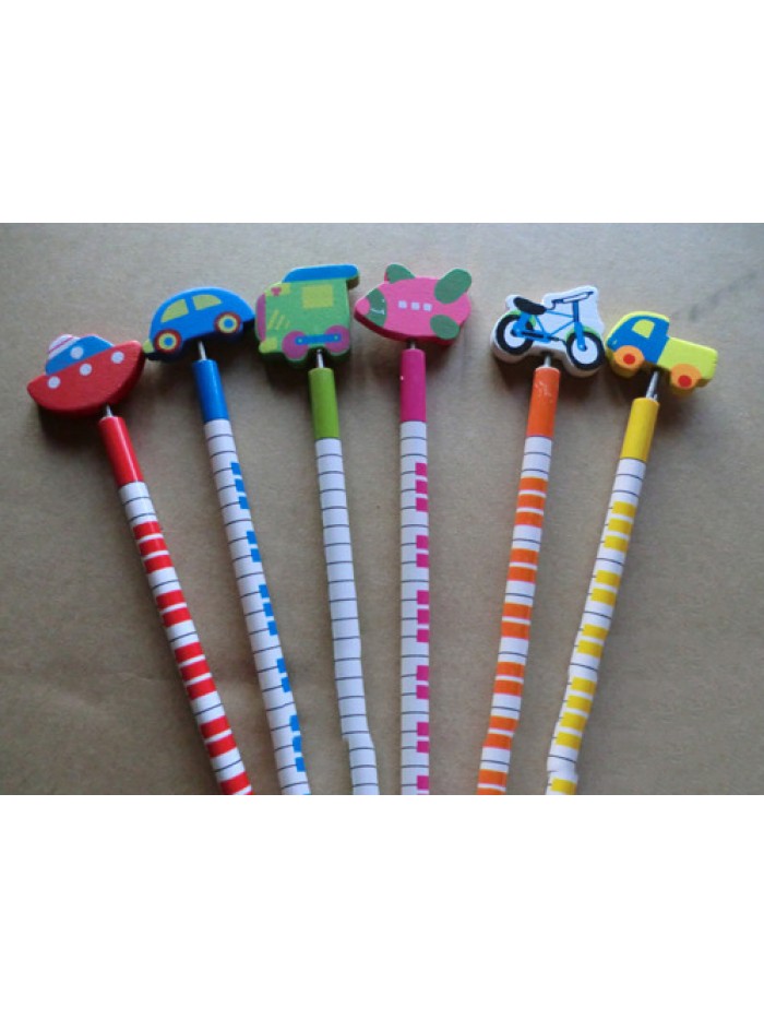 Cartoon wooden pencil Primary and secondary school students supplies stationery creative animal pencil learning supplies